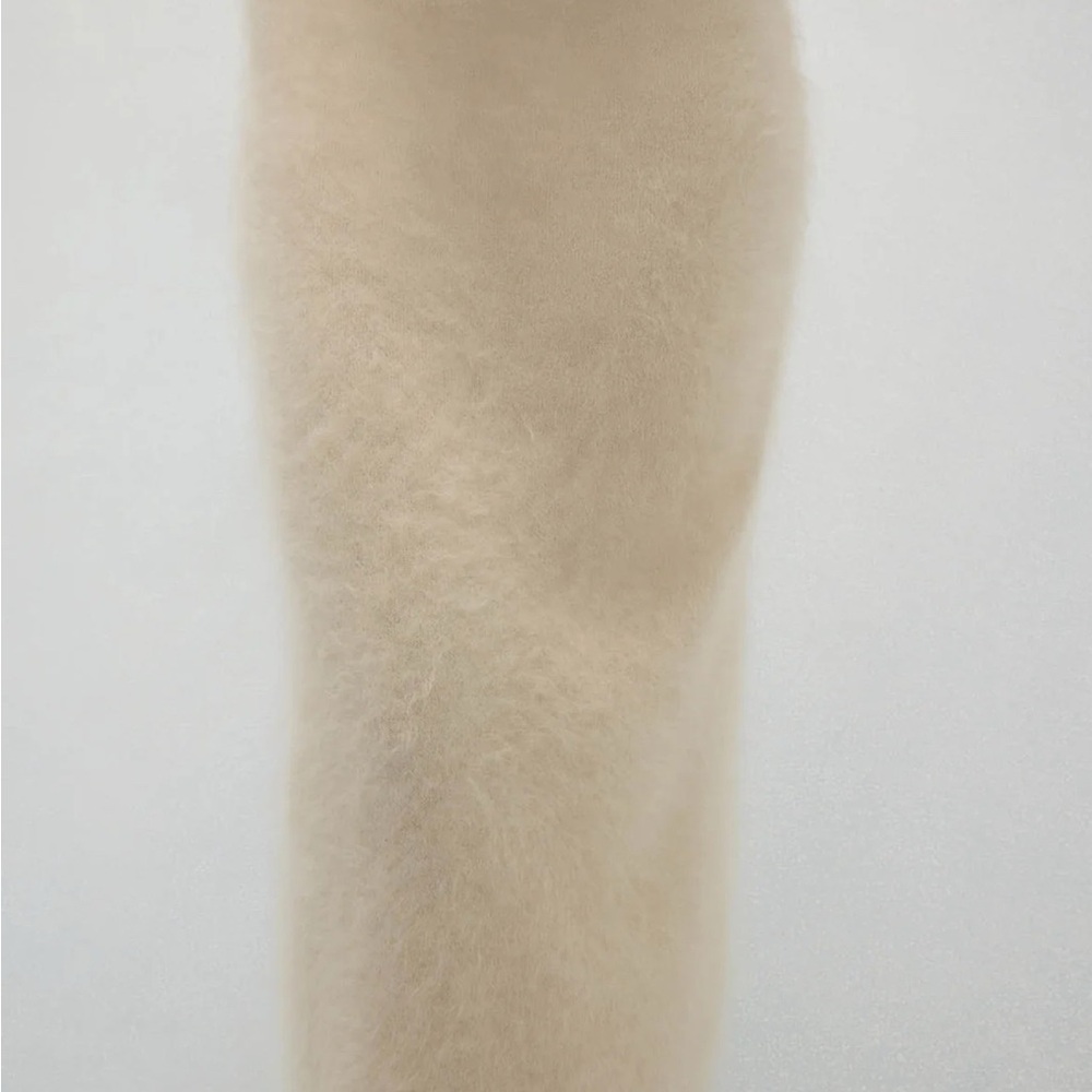 NakedCashmere FRANCESCA BRUSHED CASHMERE MIDI SKIRT - Picture 2 of 3